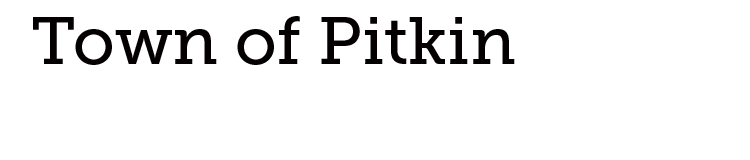 Town of Pitkin Logo